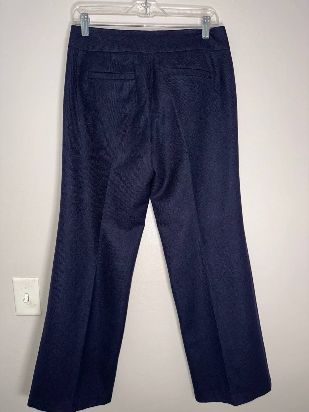 J. Crew Navy Straight-Leg Dress Trousers - Picture 4 of 10
